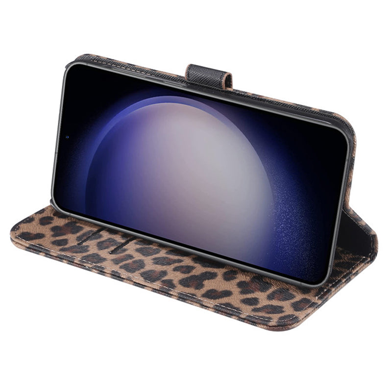 For Samsung Galaxy S23 Stand Wallet PU Leather Phone Case Leopard Pattern Flip Phone Cover For Samsung Galaxy S23 Stand Wallet PU Leather Phone Case Leopard Pattern Flip Phone Cover
